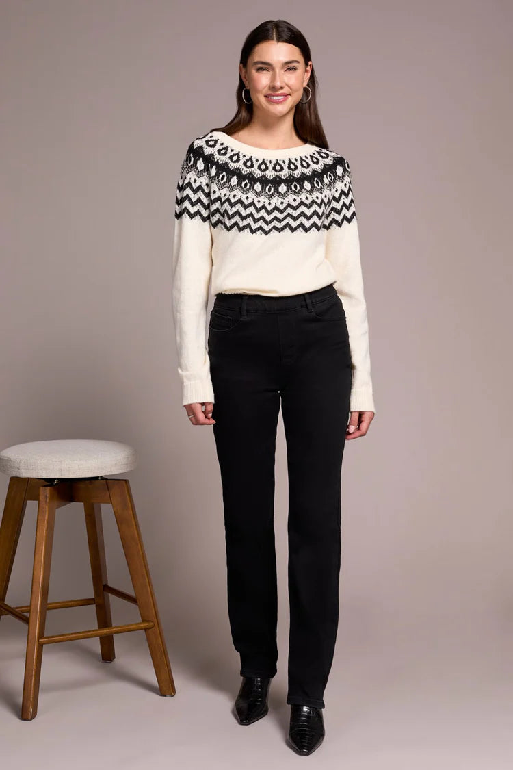 Tribal Sophia Curvy Boundless Stretch Denim Pull-On Straight Leg Jeans
