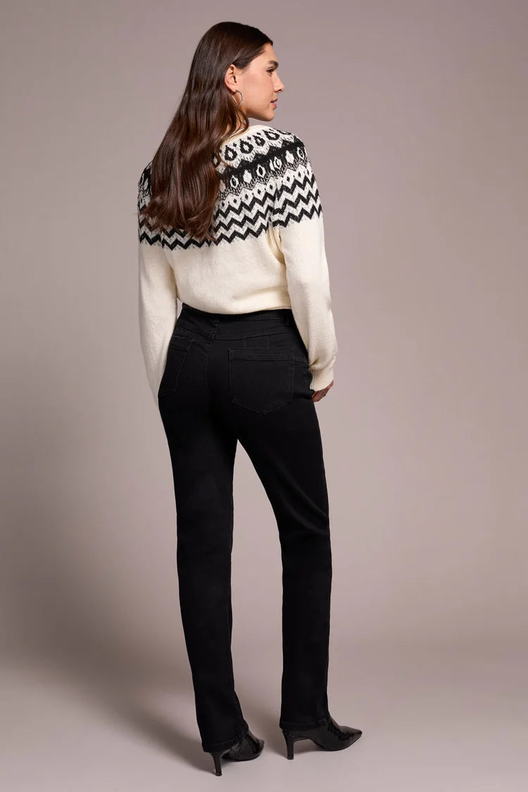 Tribal Sophia Curvy Boundless Stretch Denim Pull-On Straight Leg Jeans