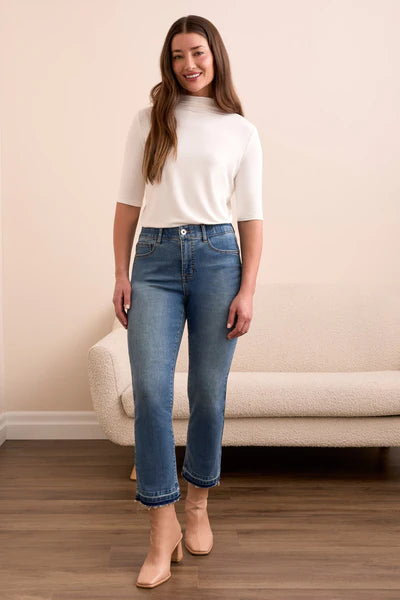 Tribal Sophia Curvy Micro Flare Jeans