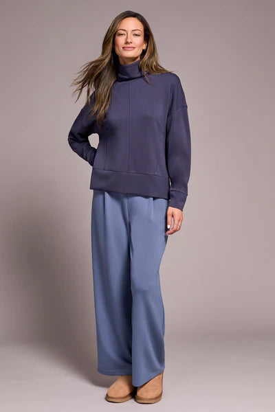 Tribal Long Sleeve Funnel Neck Top