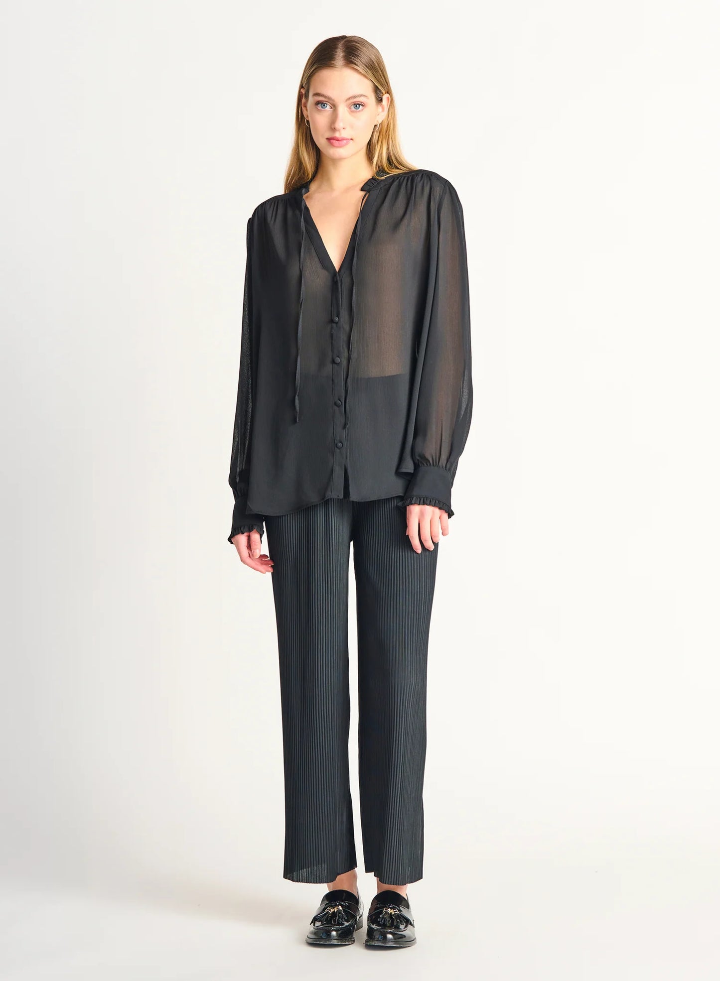 Dex Pleated Wide Leg Pant