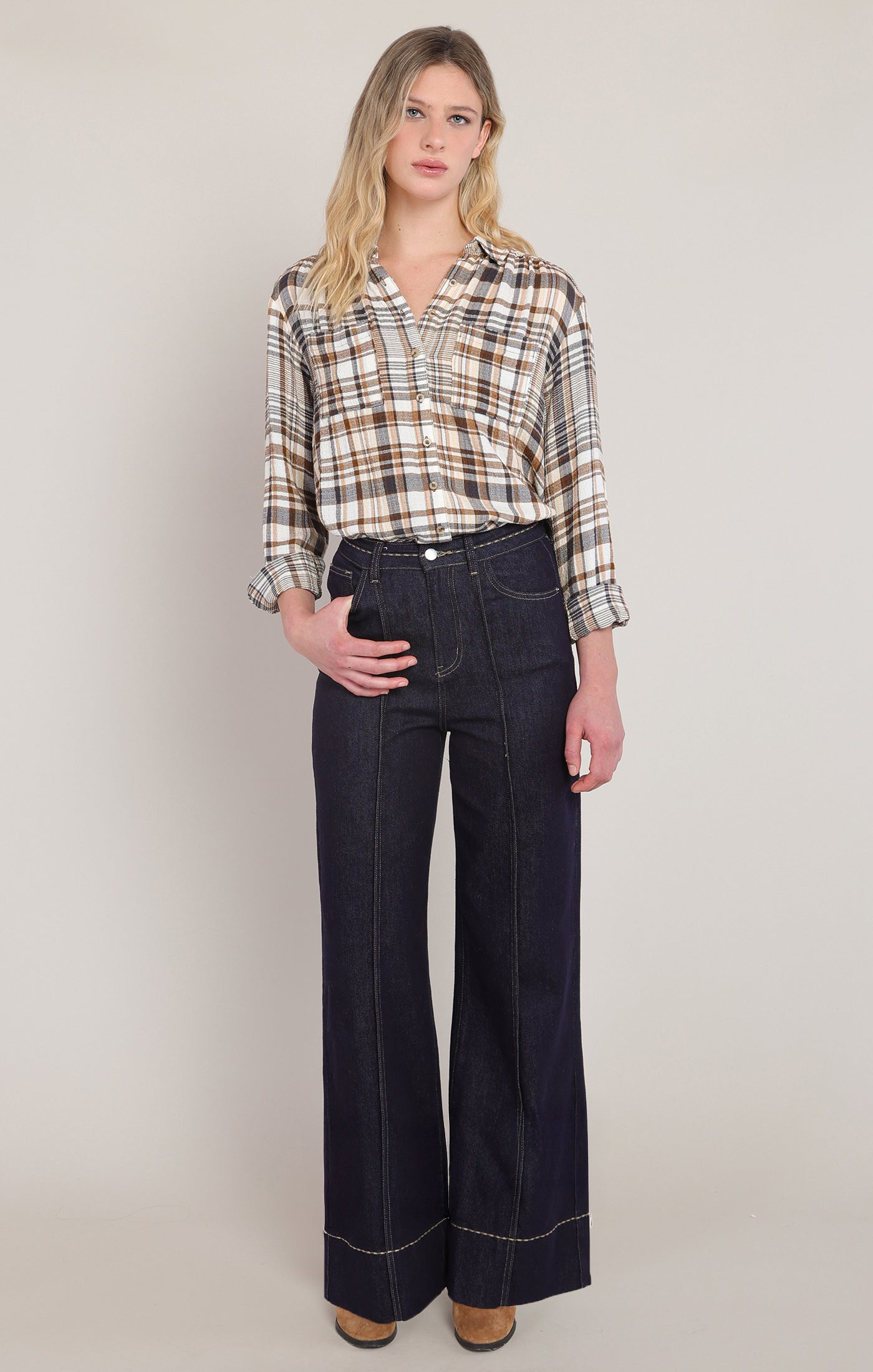 Room 34 Plaid Shirt