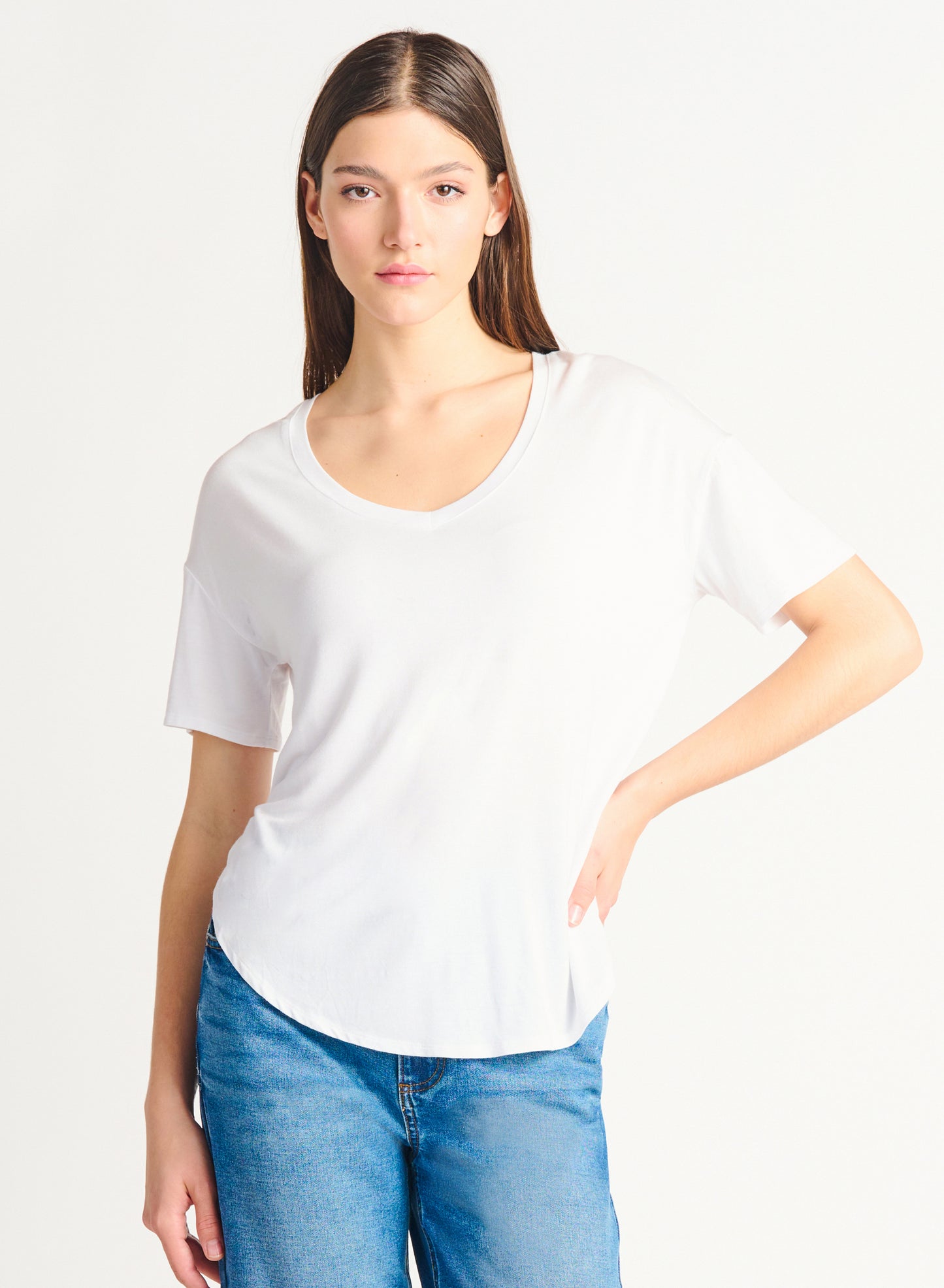 Dex Rounded Hem Tee