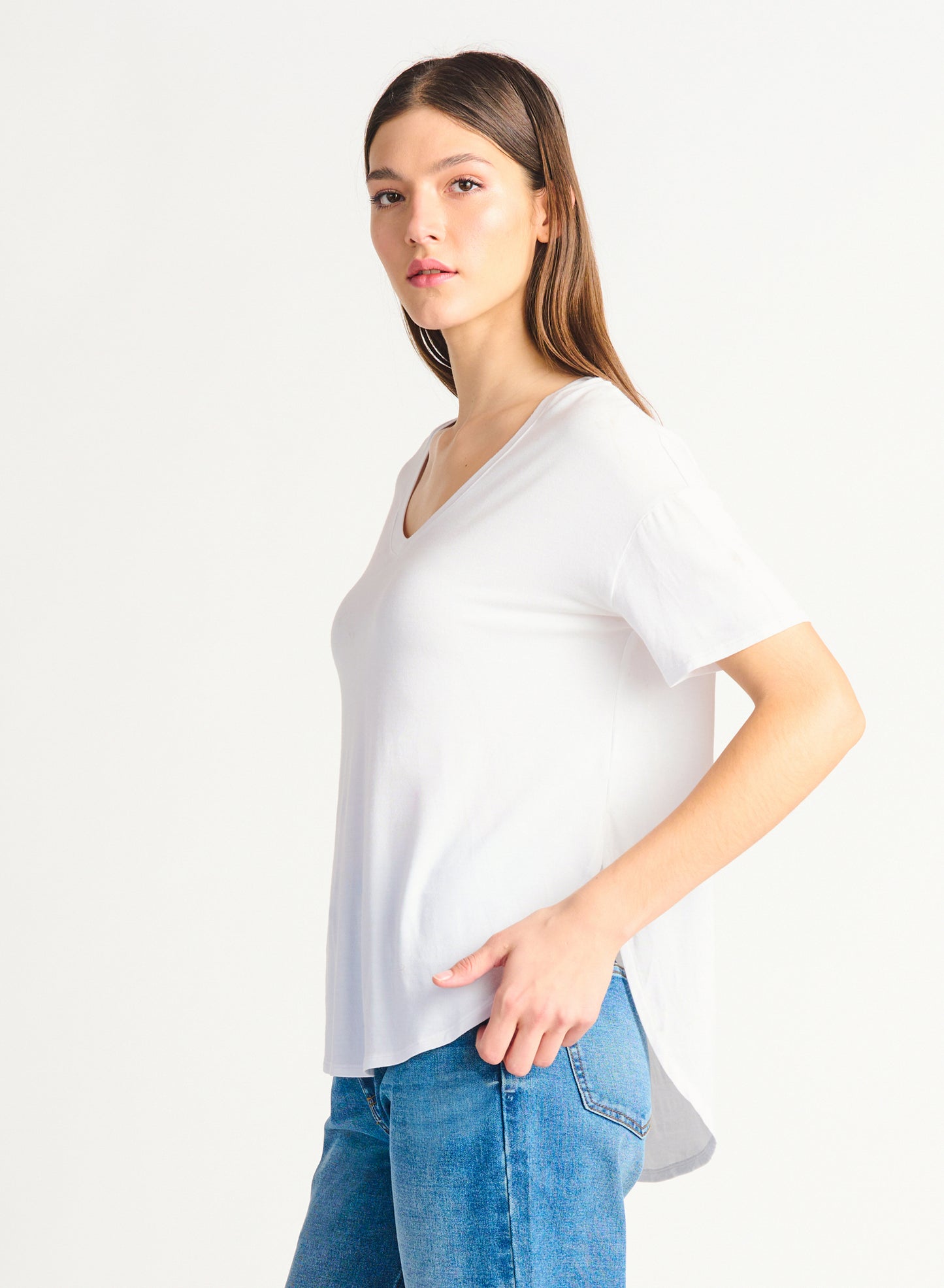 Dex Rounded Hem Tee