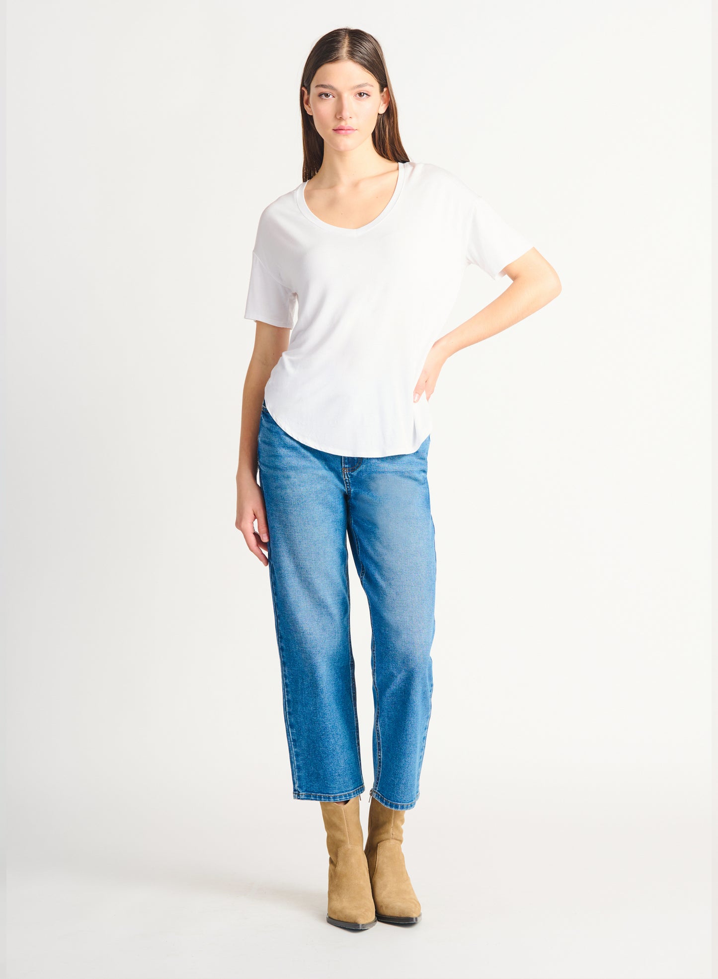 Dex Rounded Hem Tee
