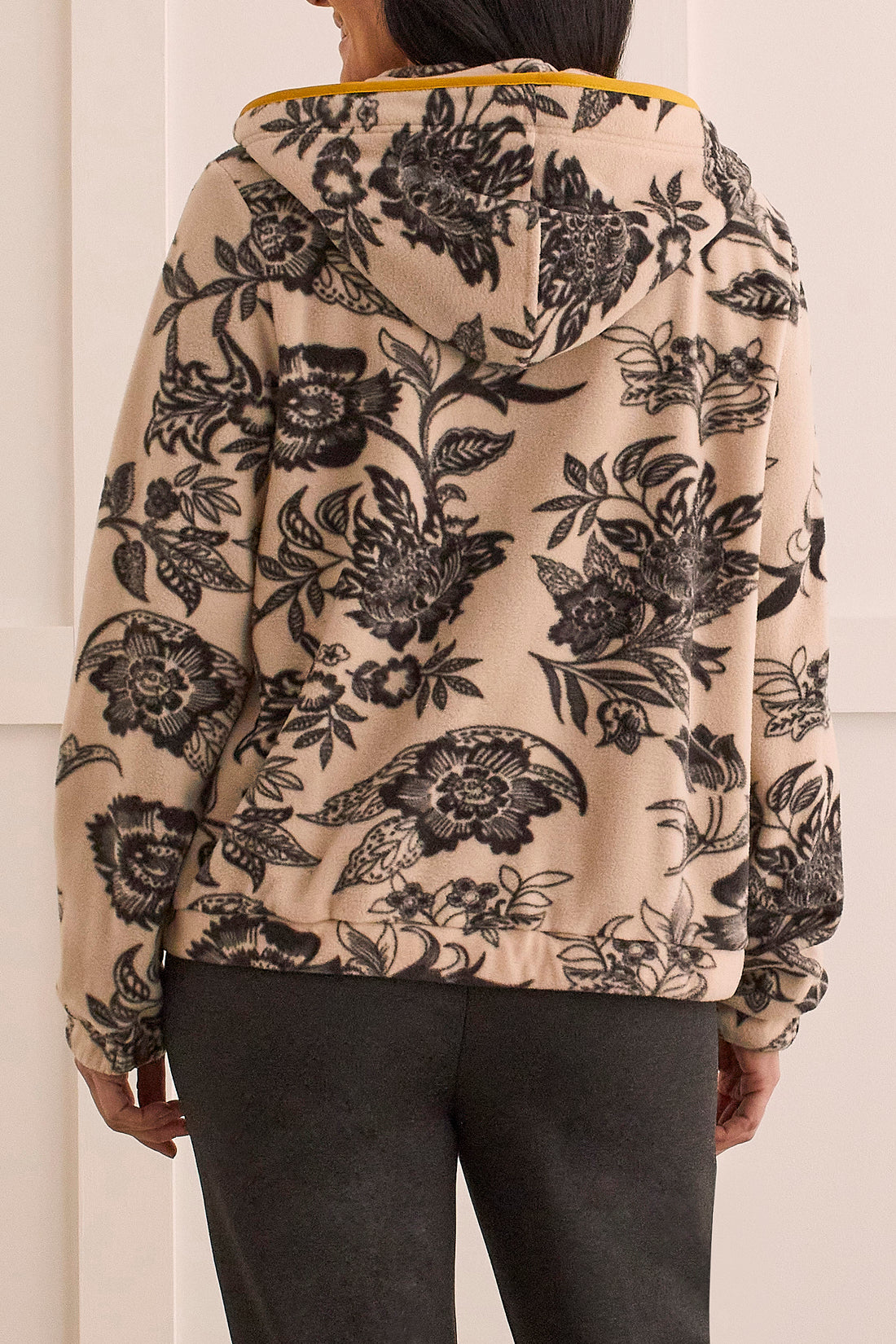 Tribal Hooded Zip Front Jacket