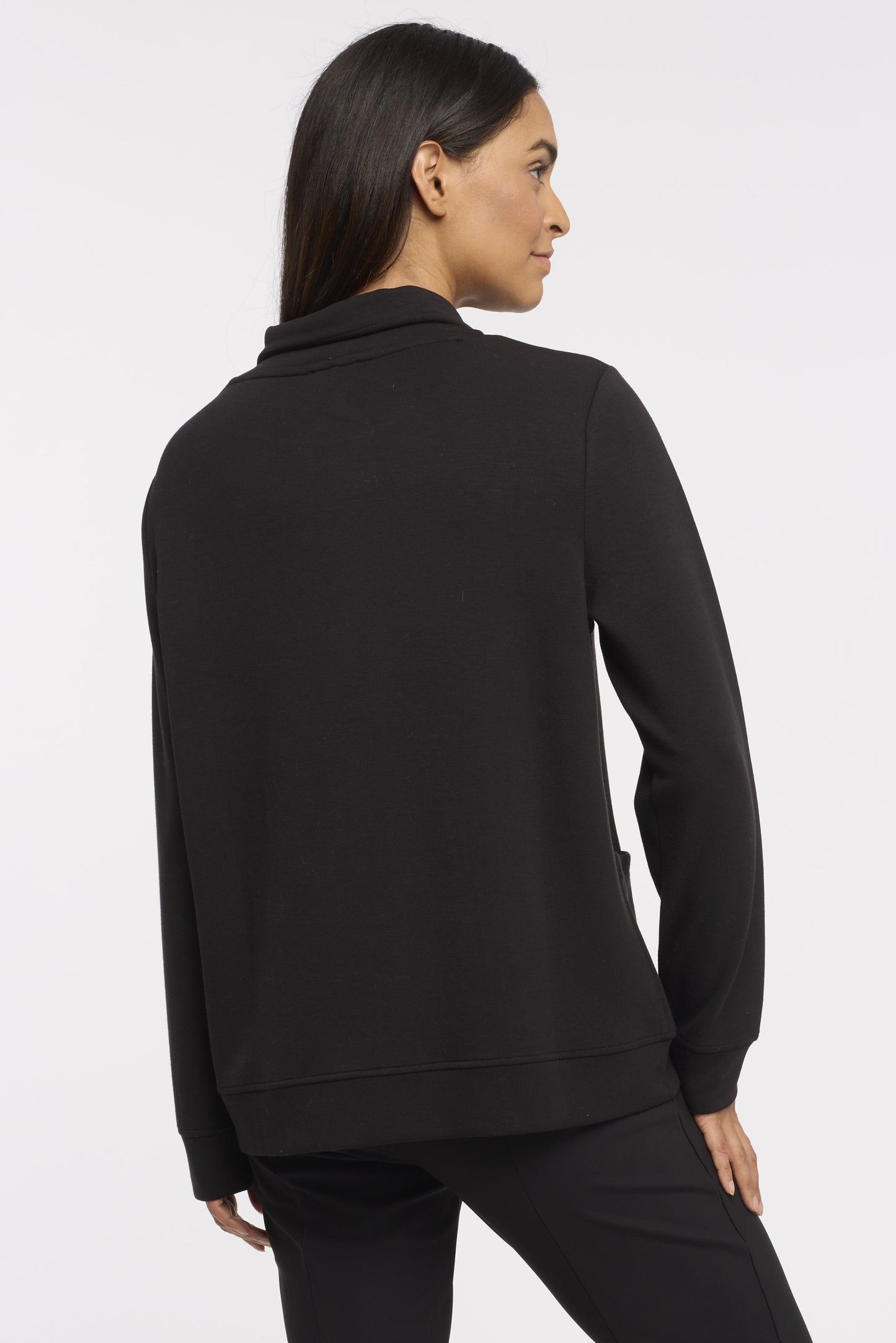 Tribal Funnel Neck Sweatshirt With Pockets