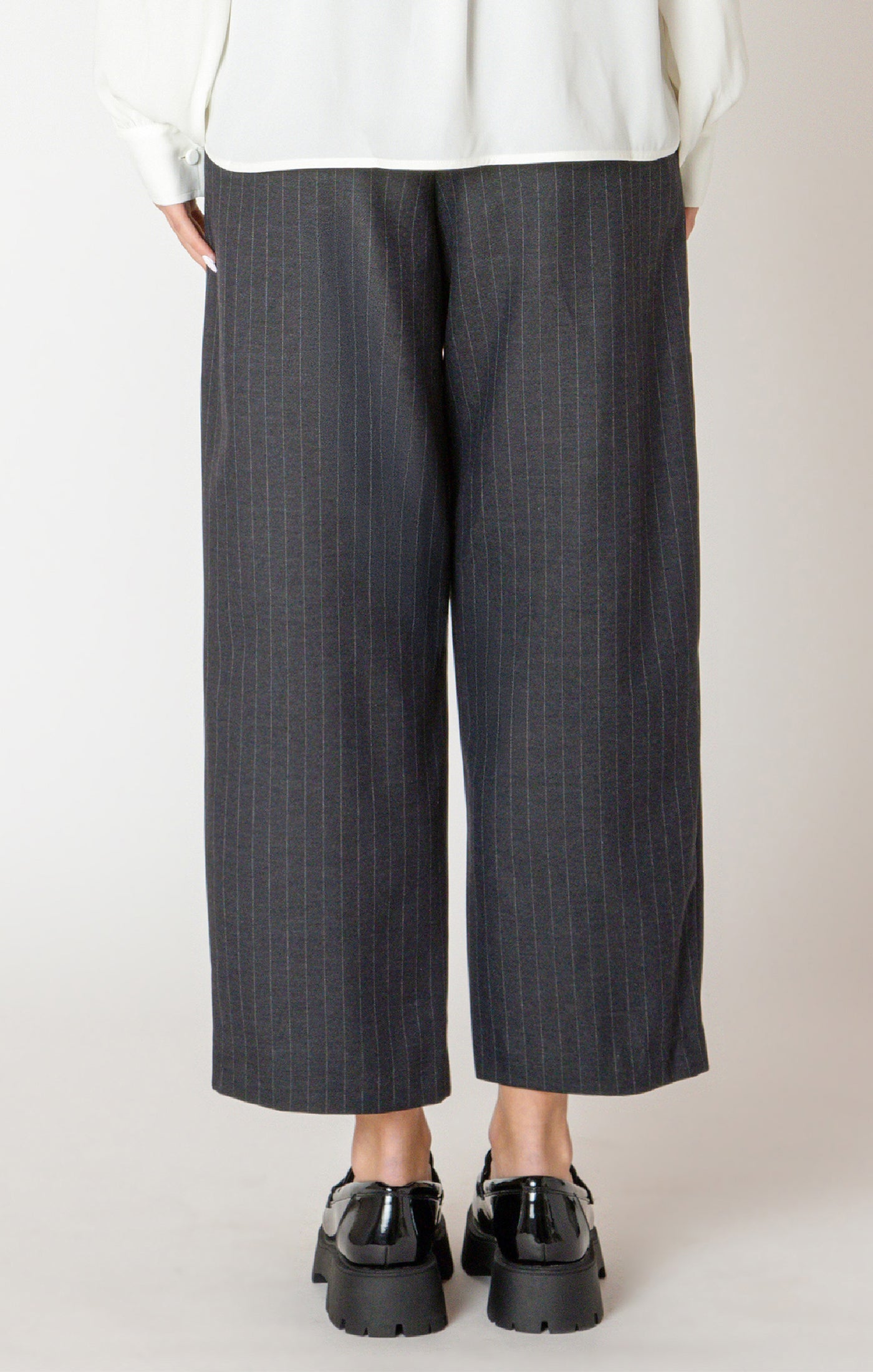 Black Tape Button Hem Pant