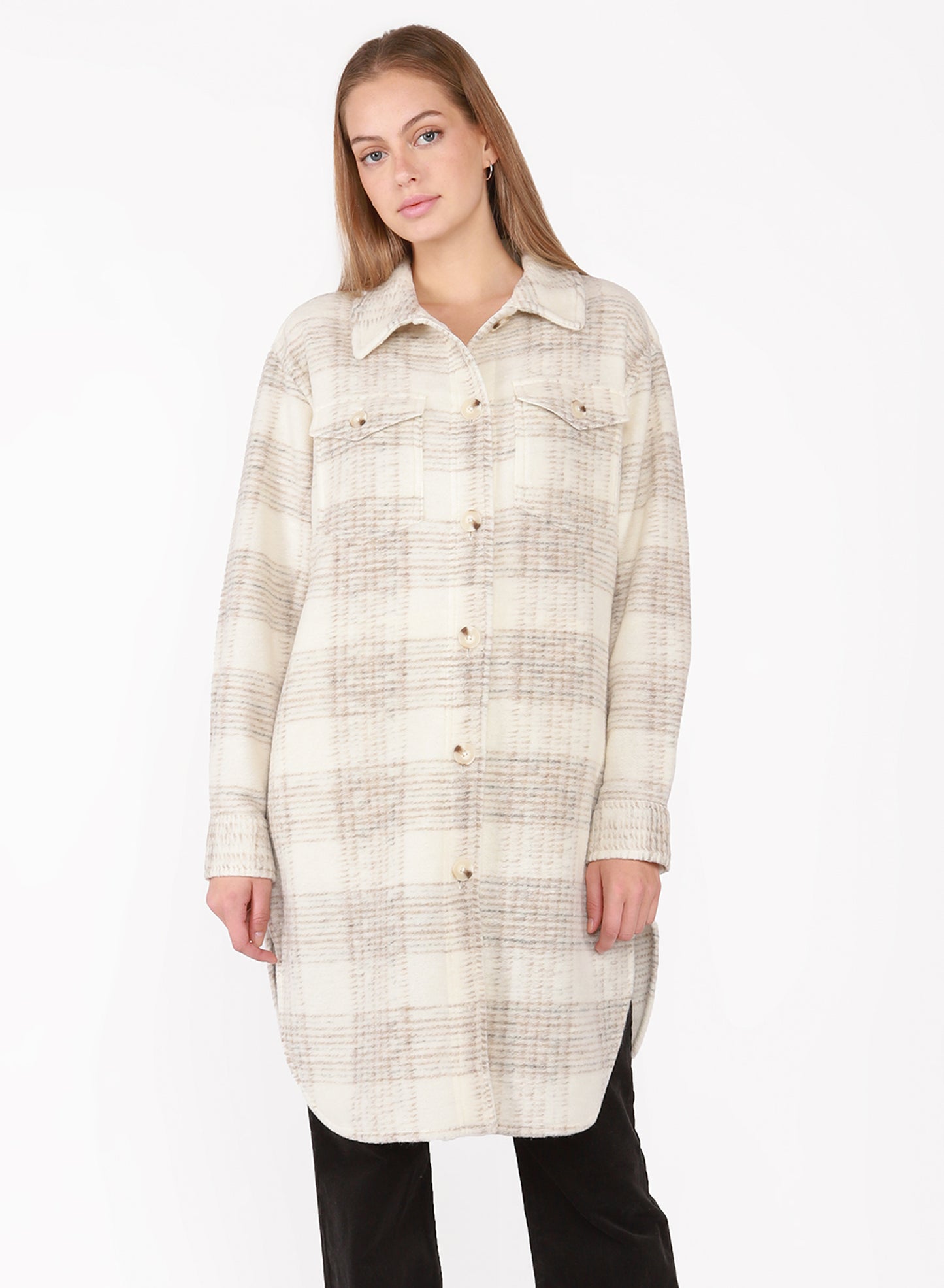 Dex Longline Plaid Shacket