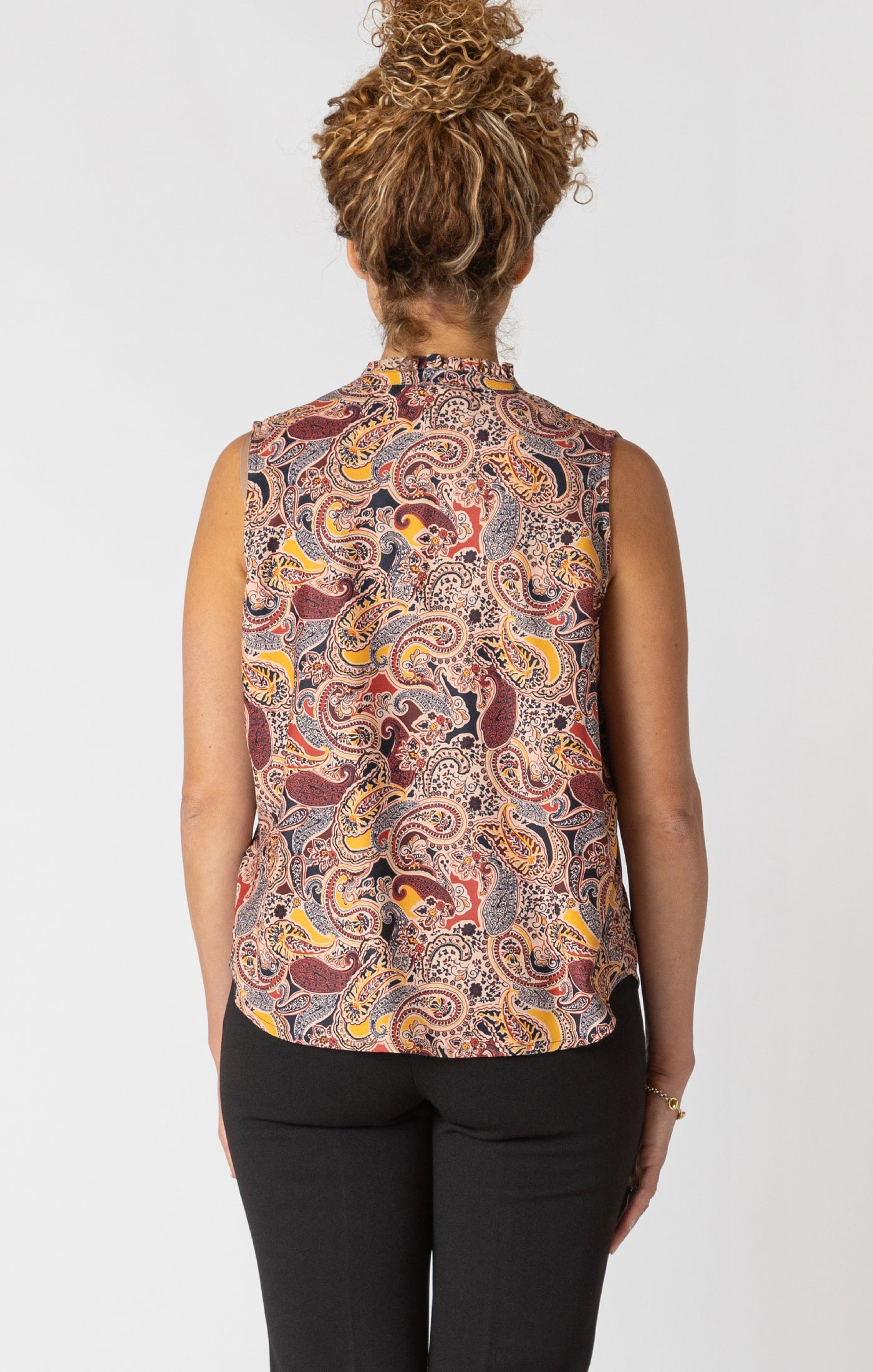Dex Harvest Paisley Wrap Blouse