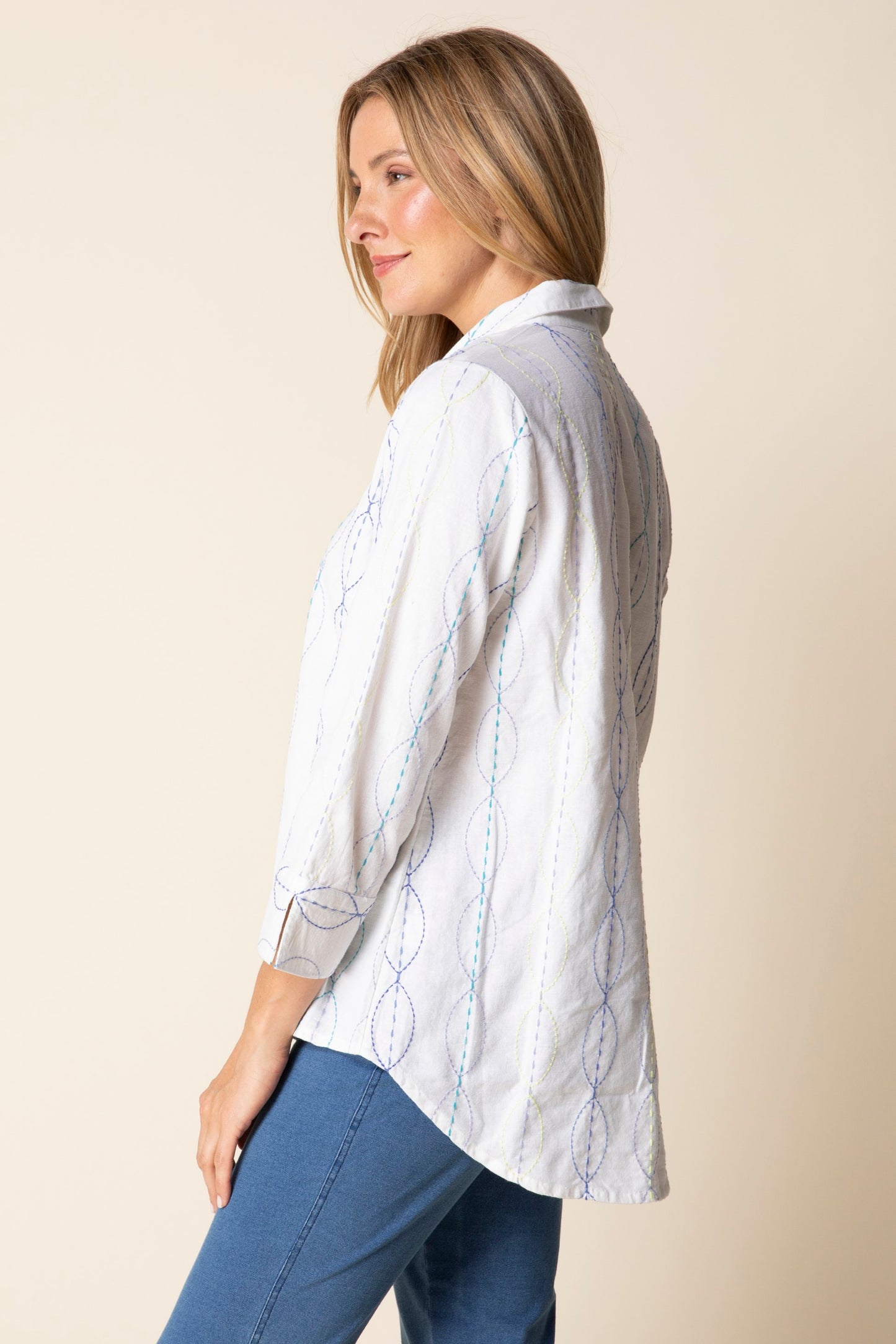 Habitat Chain Stitch Embroidery Shape Shirt