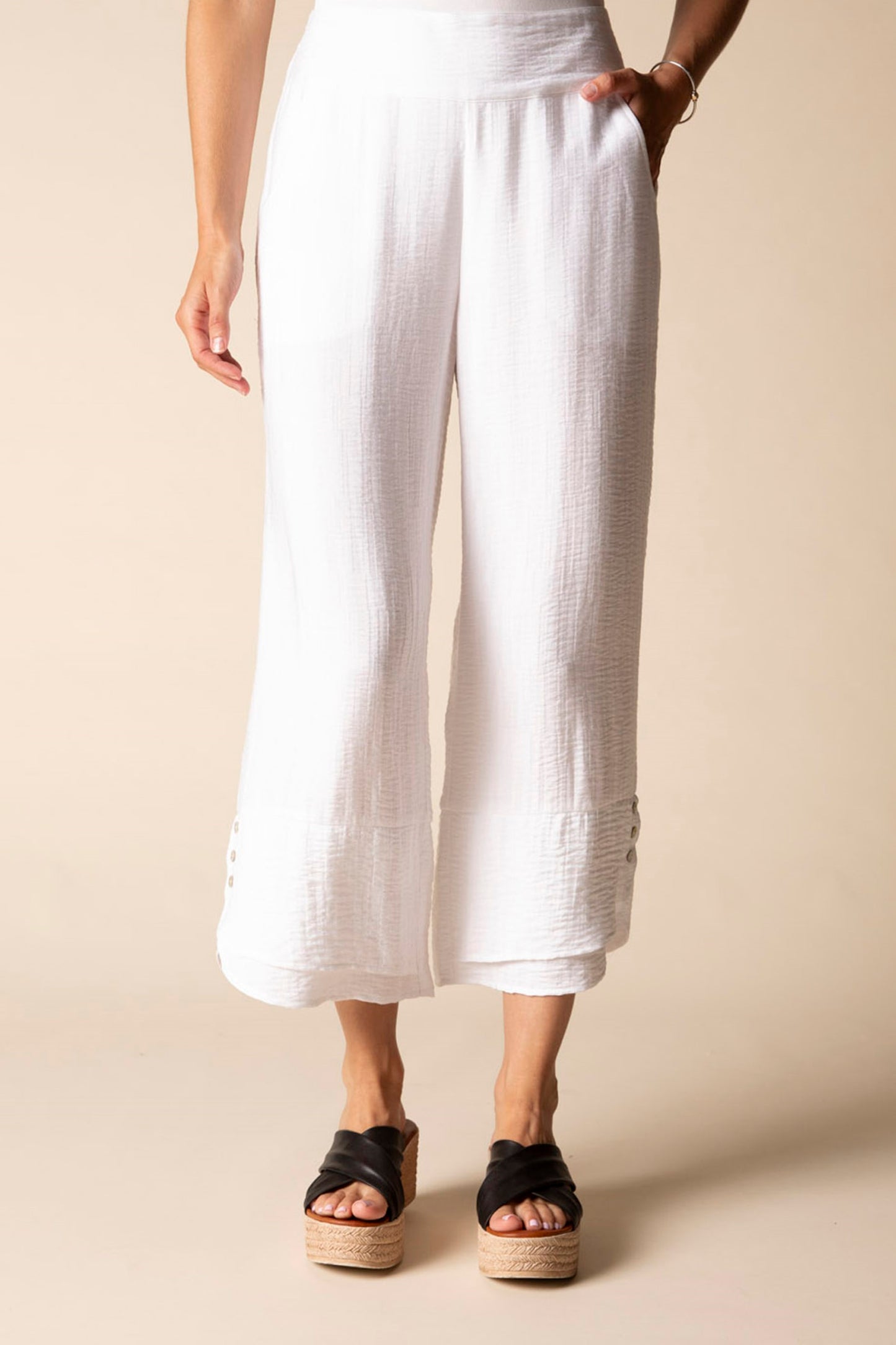 Habitat Whisper Jacquard Rayon Crop Pant