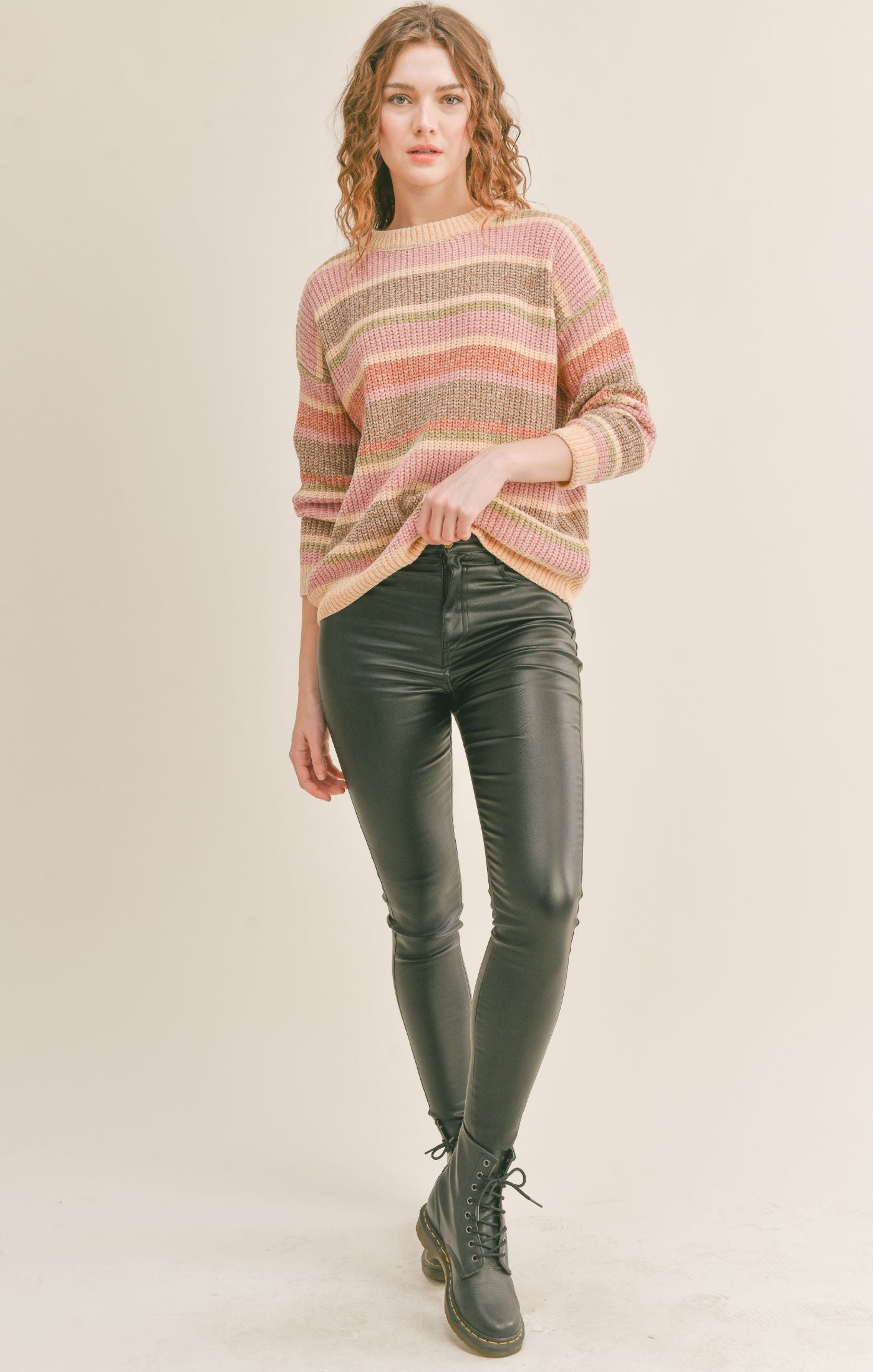 Sadie & Sage Love Club Striped Sweater