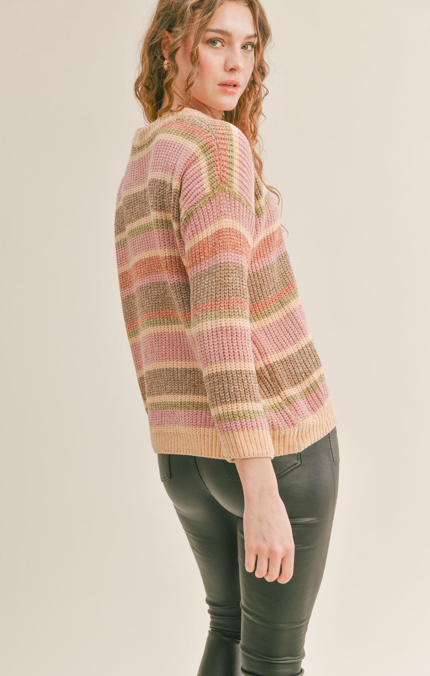 Sadie & Sage Love Club Striped Sweater