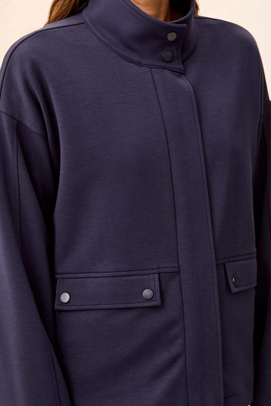 Tribal Zip Front Coat With Lining