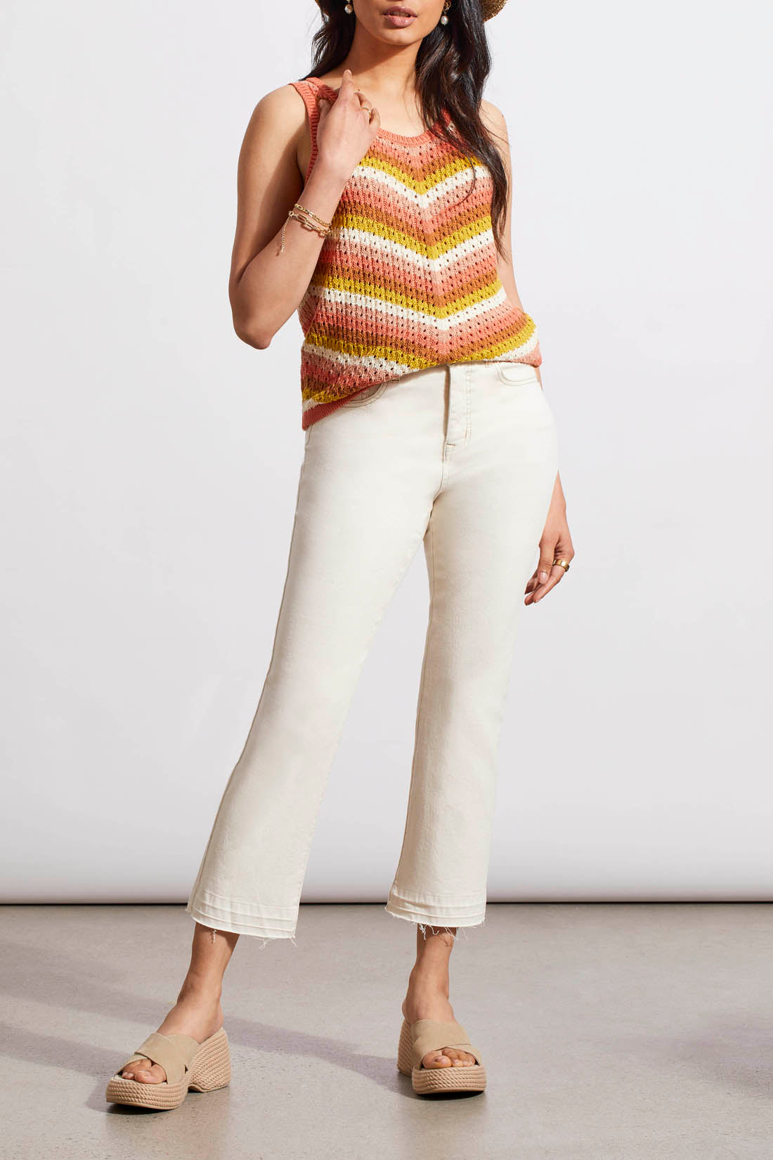 Tribal Sleeveless Racer Back Sweater