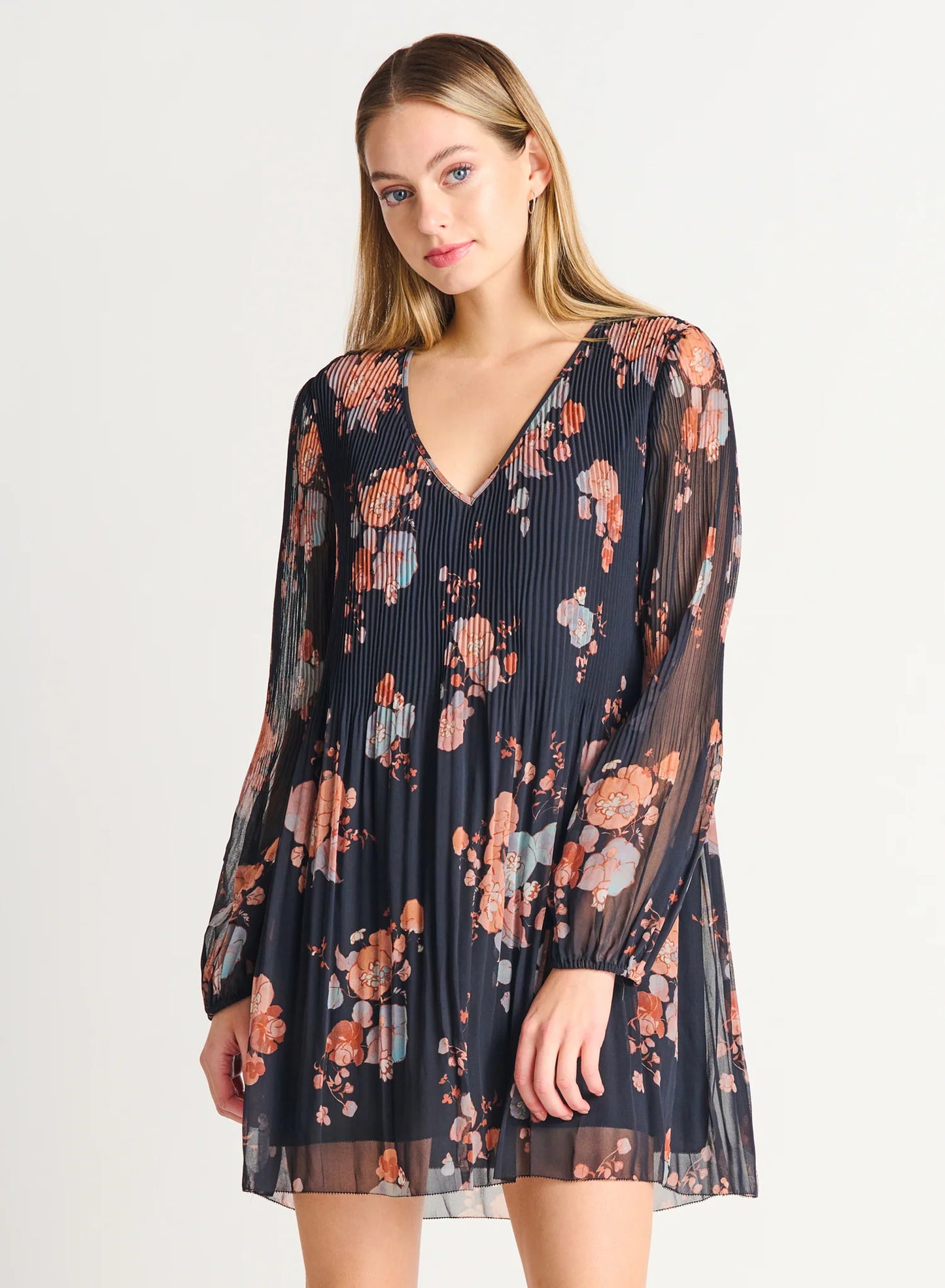 Dex Pleated A-Line Dress