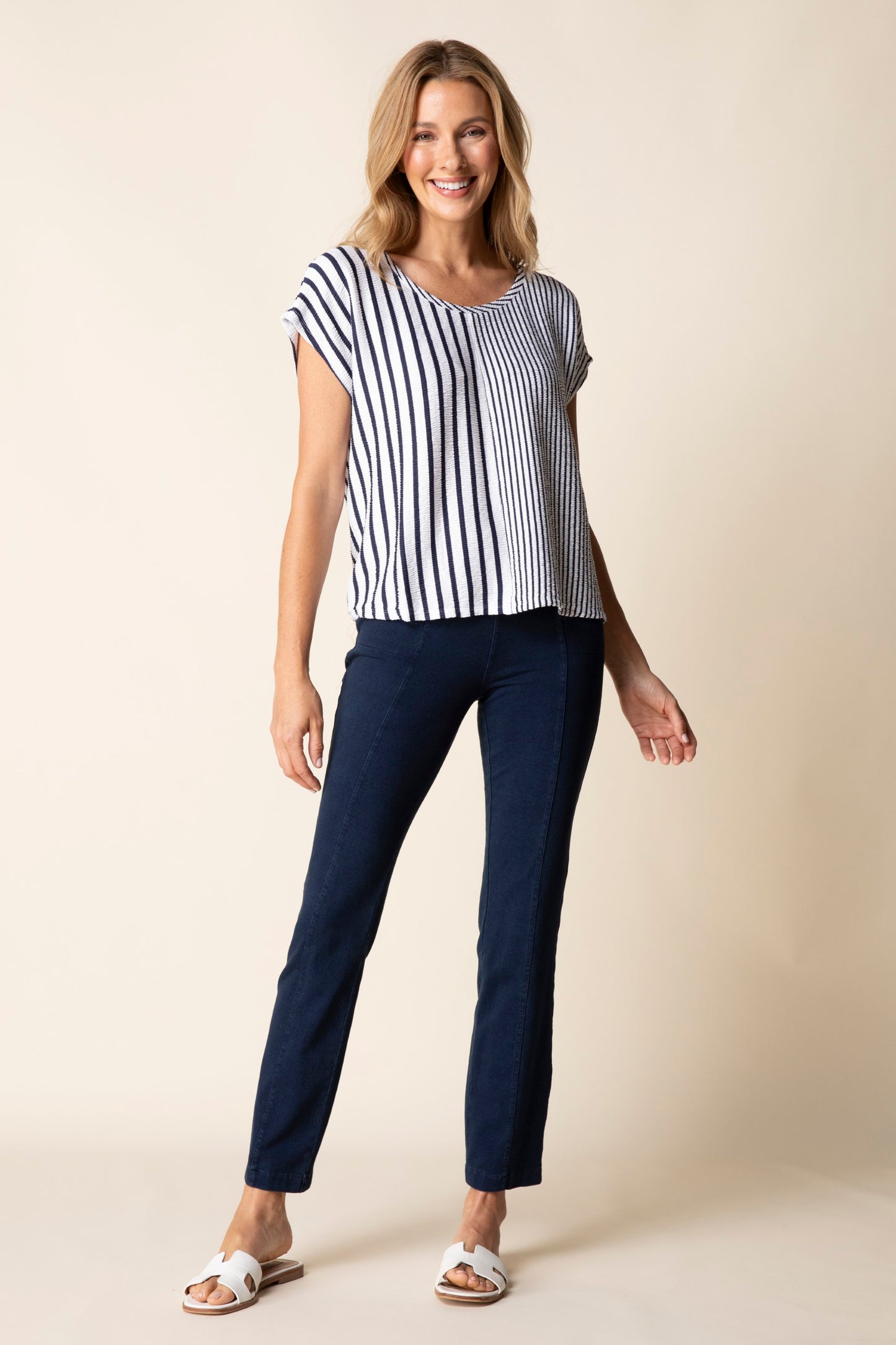 Habitat Earn Your Striped Fine Line Tee