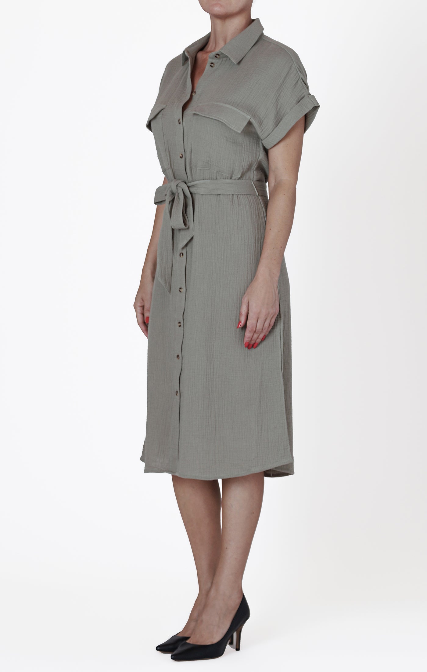 Room 34 Utility Shirt Dress