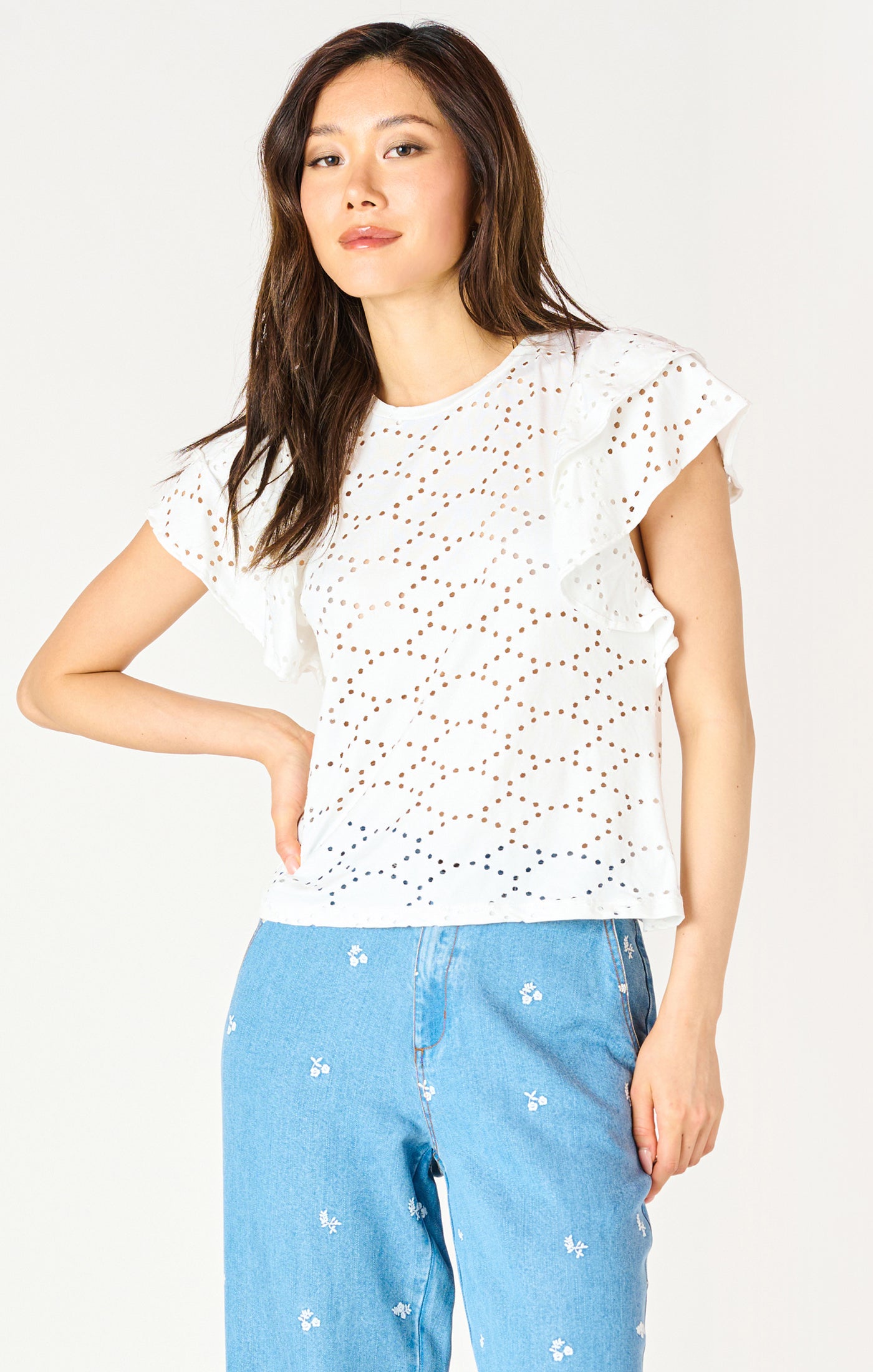 Dex Eyelet Top