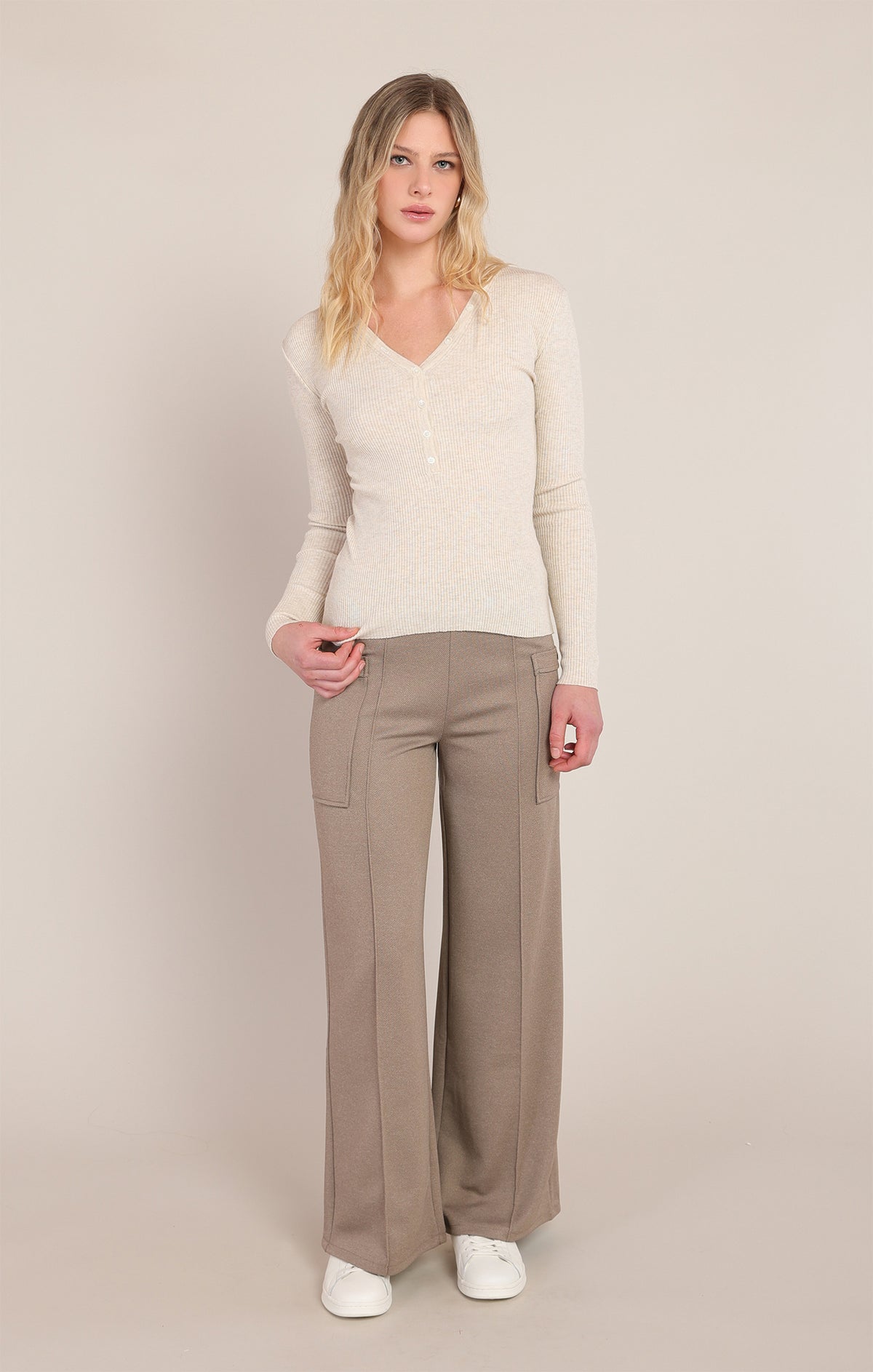 Room 34 Ribbed Sweater Top