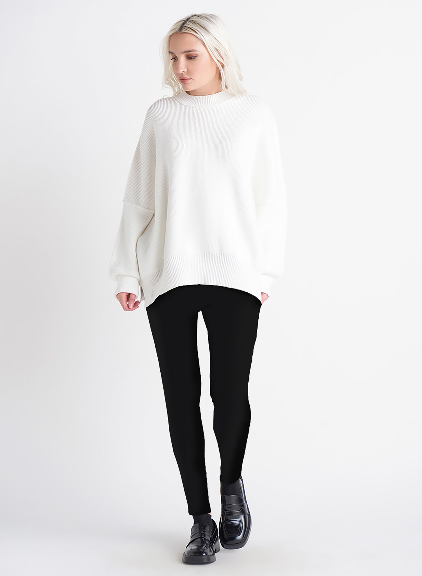Dex Exposed Seams Tunic Sweater