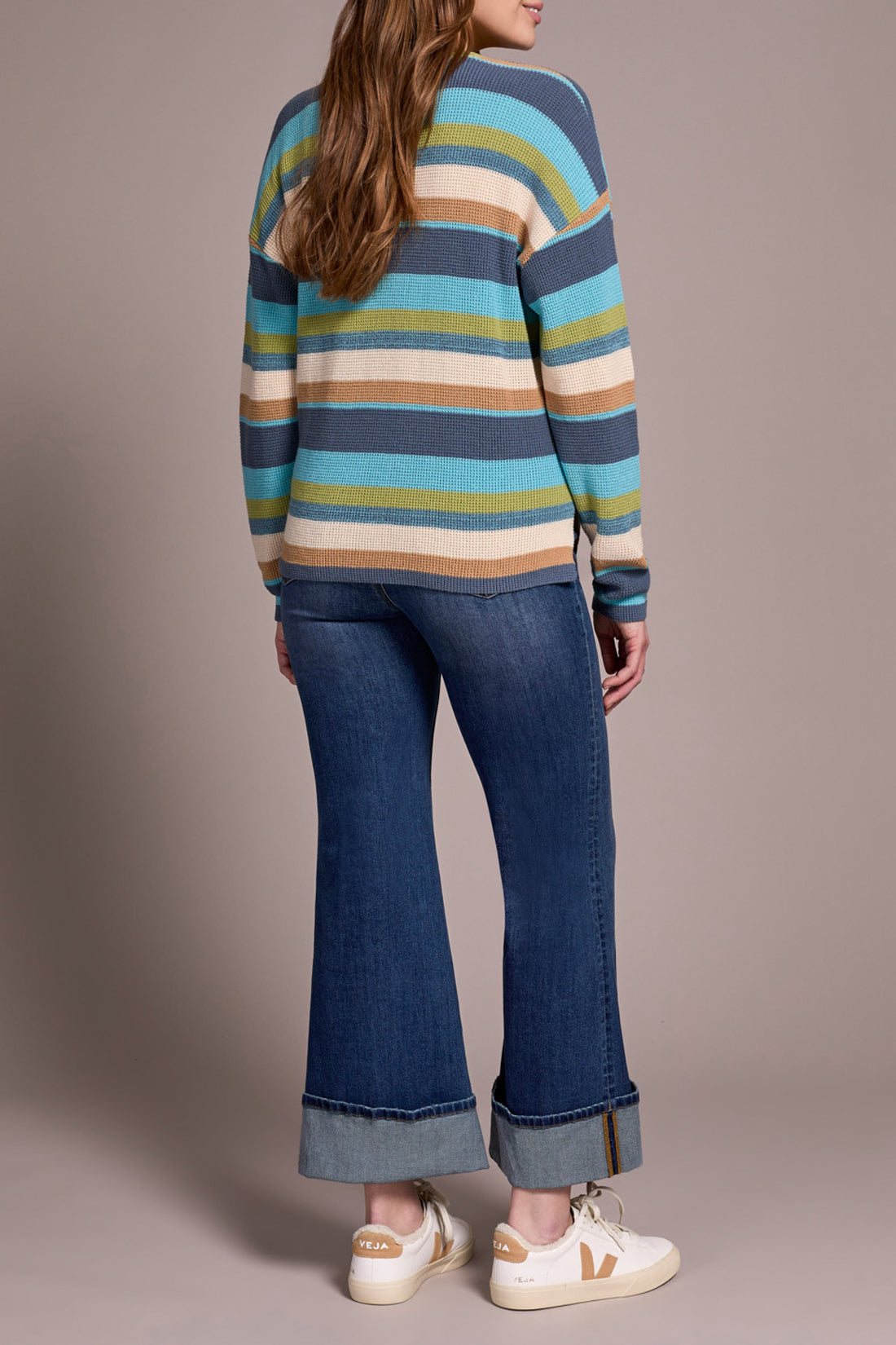 Tribal Long Sleeve U-Neck Sweater
