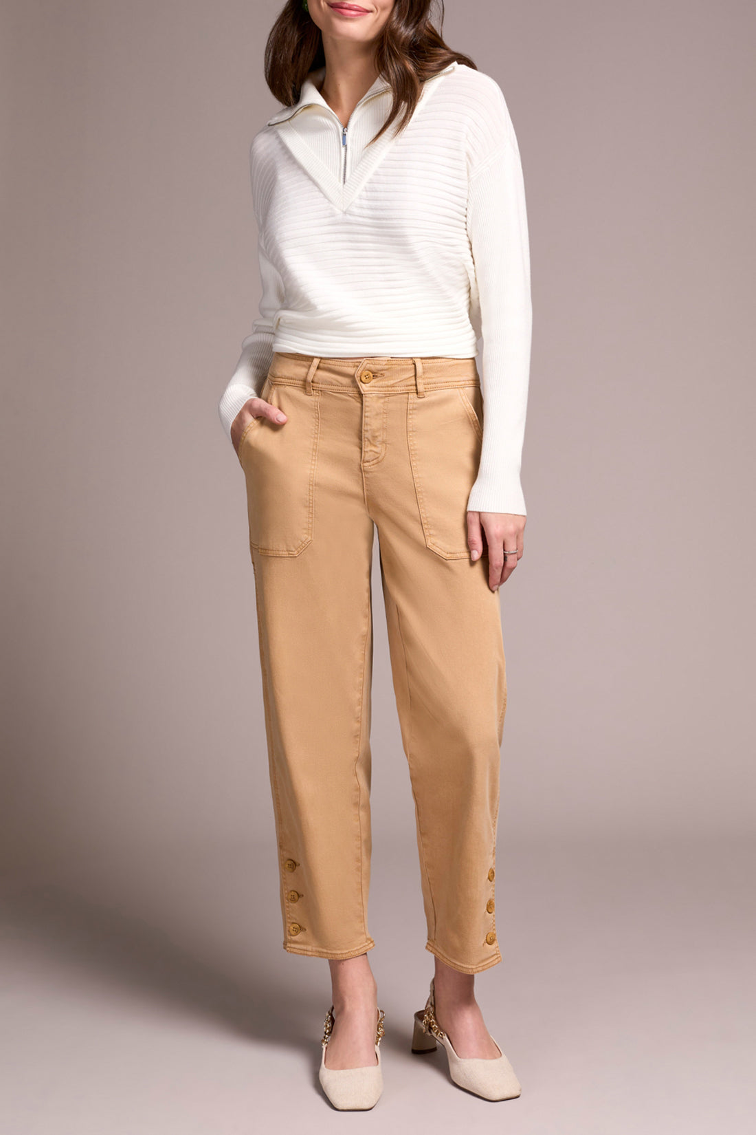 Tribal Fly Front Ankle Pant