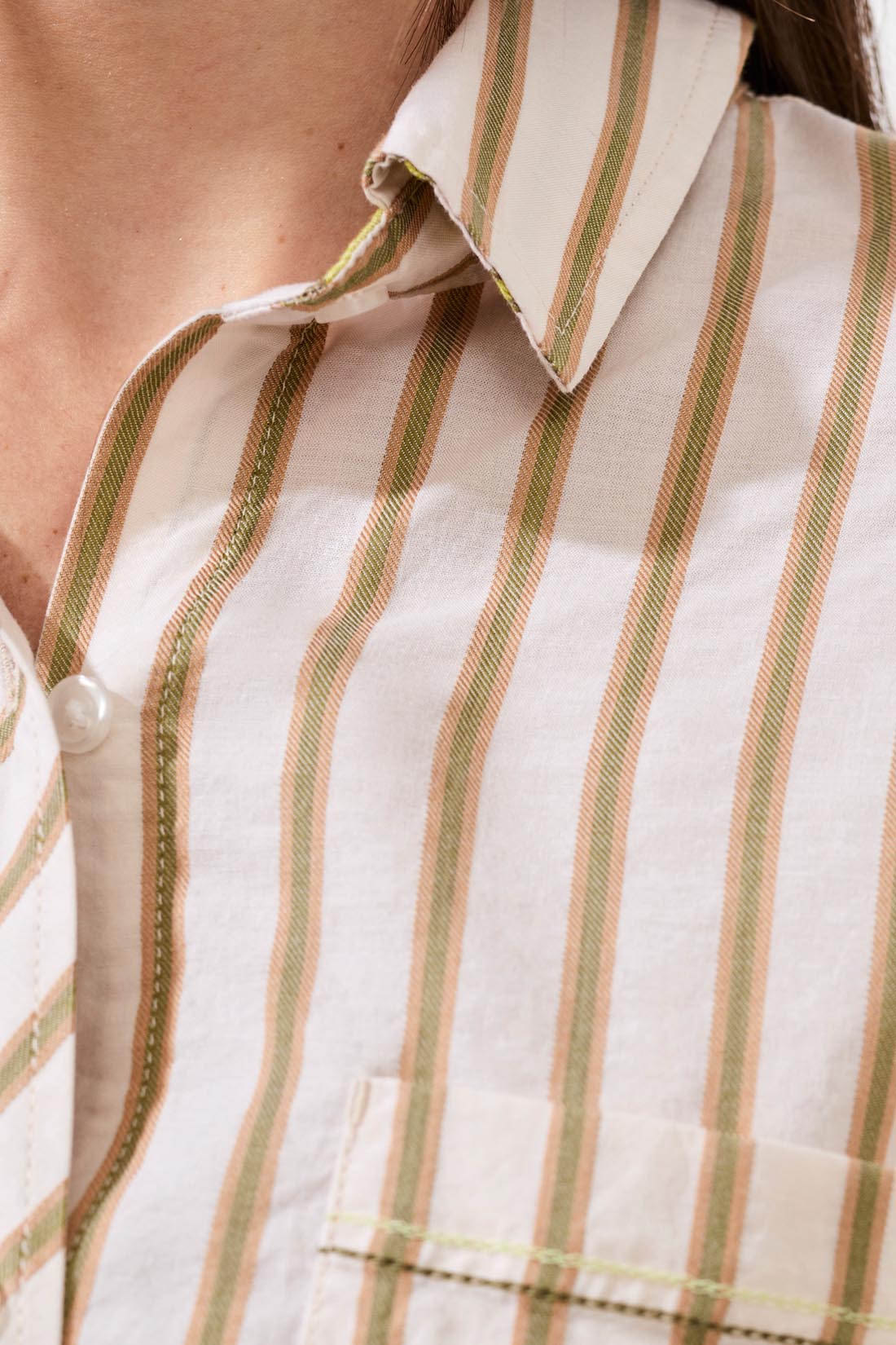 Tribal Roll Up Sleeve Button Front Shirt