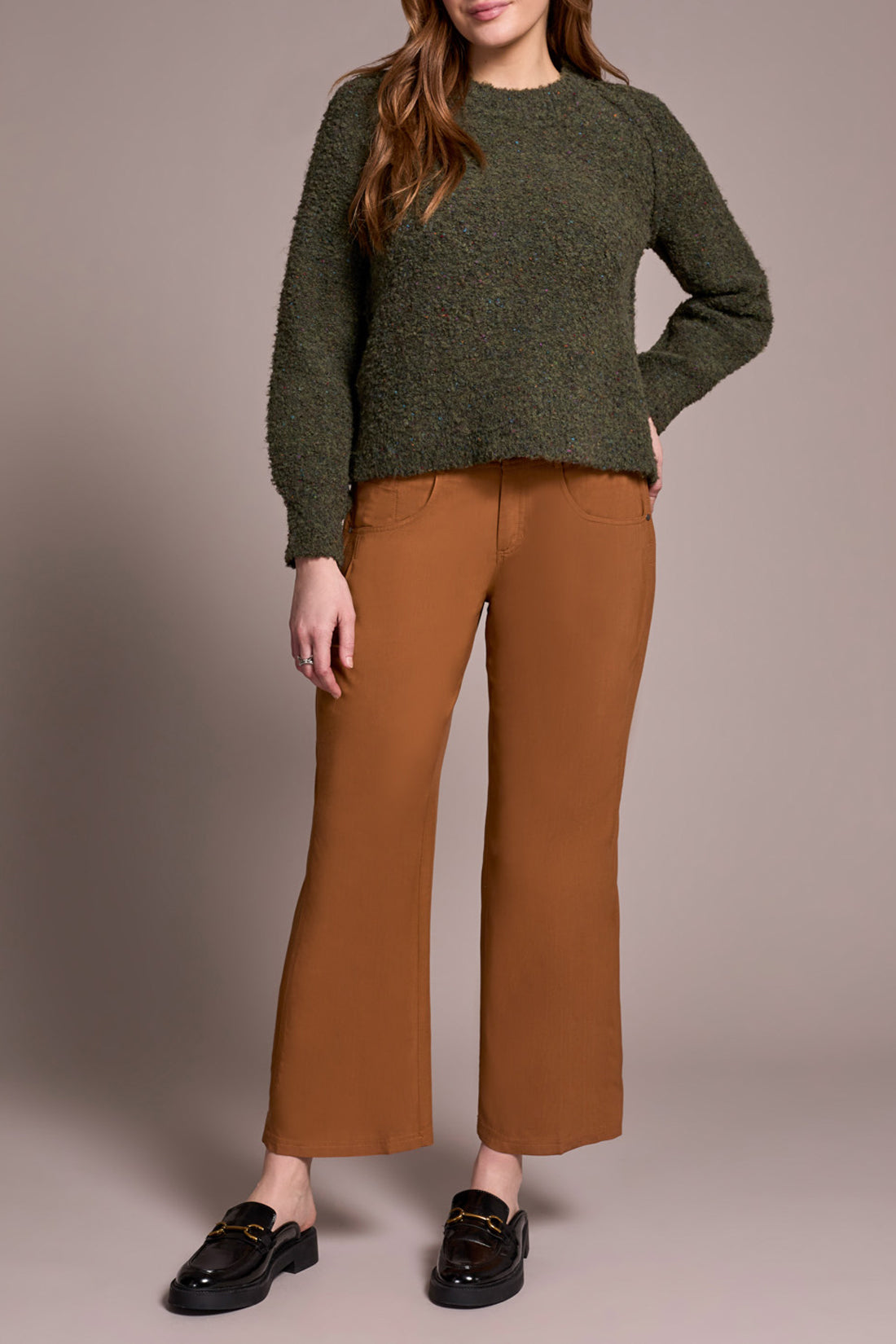 Tribal Long Sleeve Crew Neck Sweater