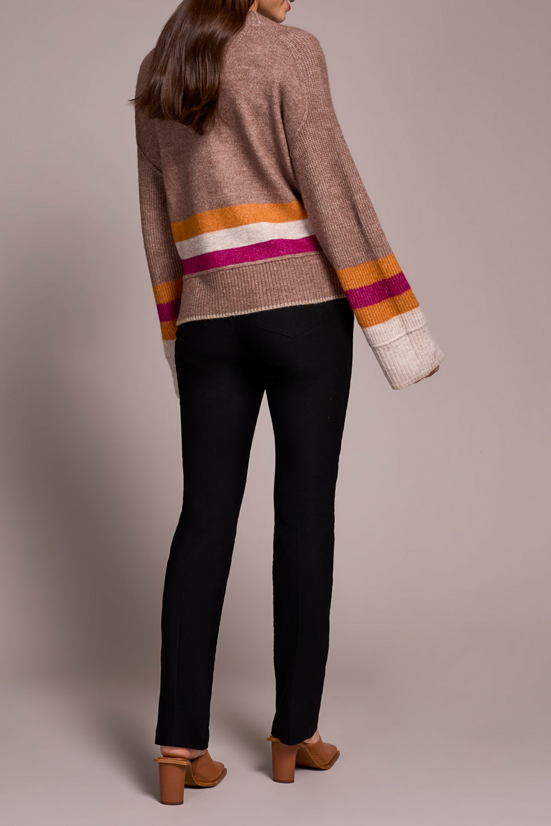 Tribal Cardigan Sweater With Pocket