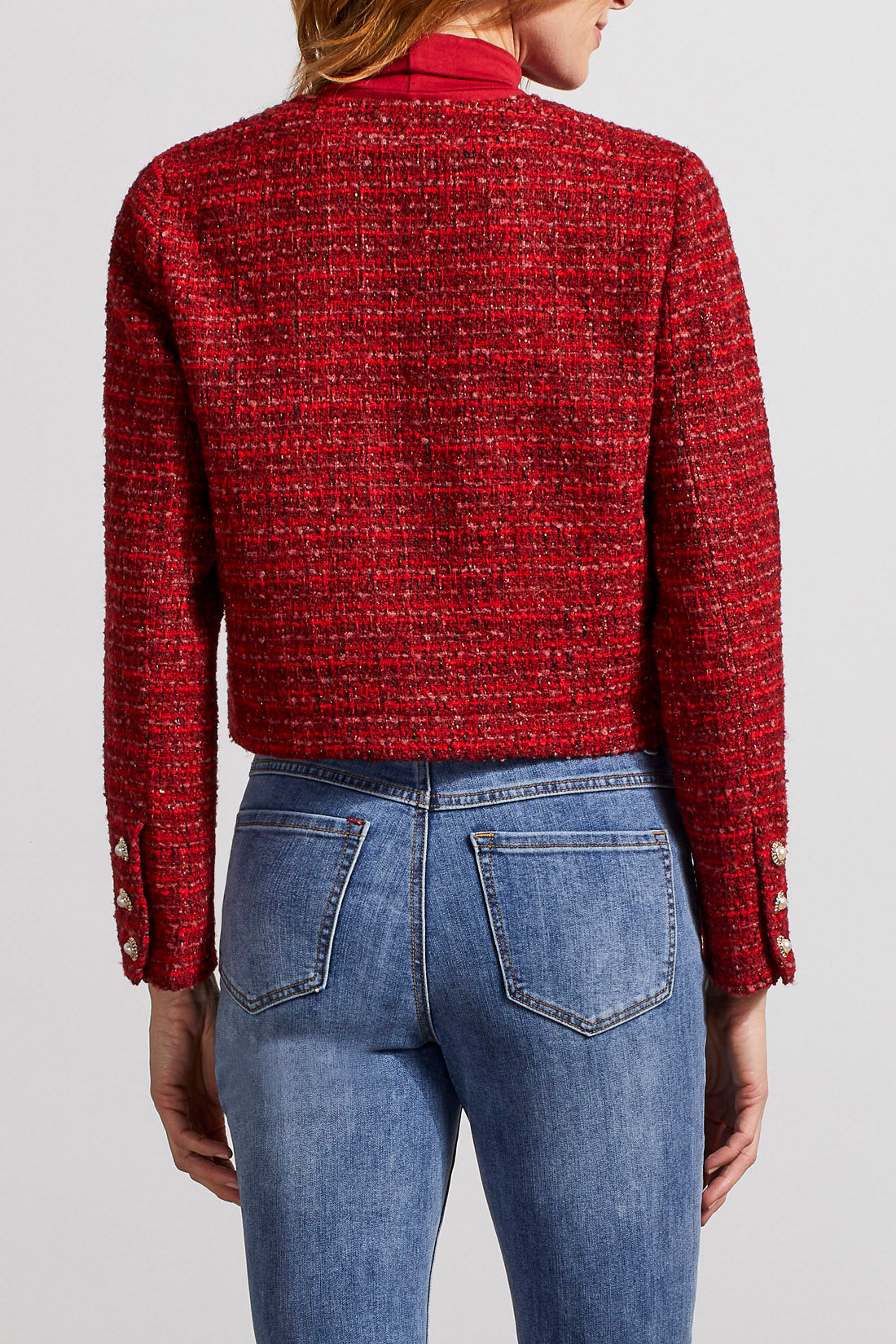 Tribal Tweed Jacket With Fancy Buttons