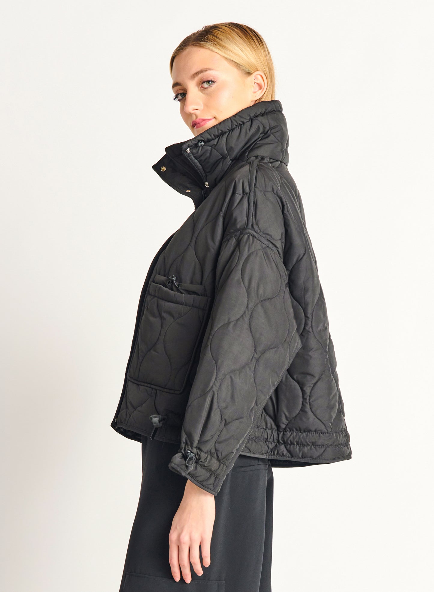 Dex Quited Drawstring Puffer Coat
