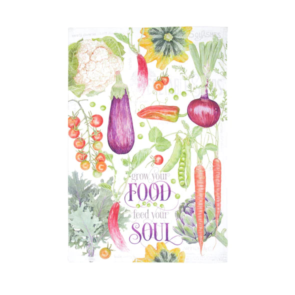 Vegetable Garden Kitchen Towels, Set of 2