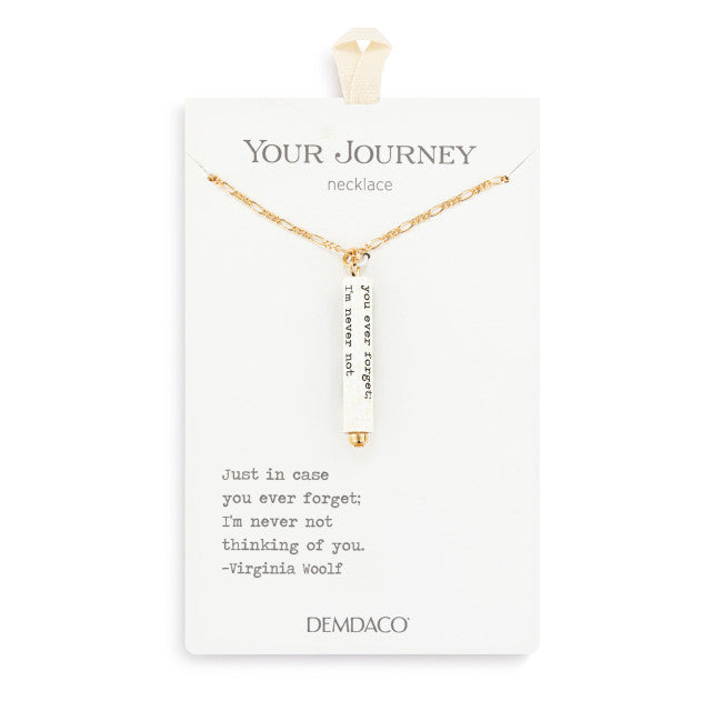 Thinking of You Quote Necklace