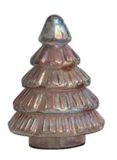 Embossed Mercury Glass Trees
