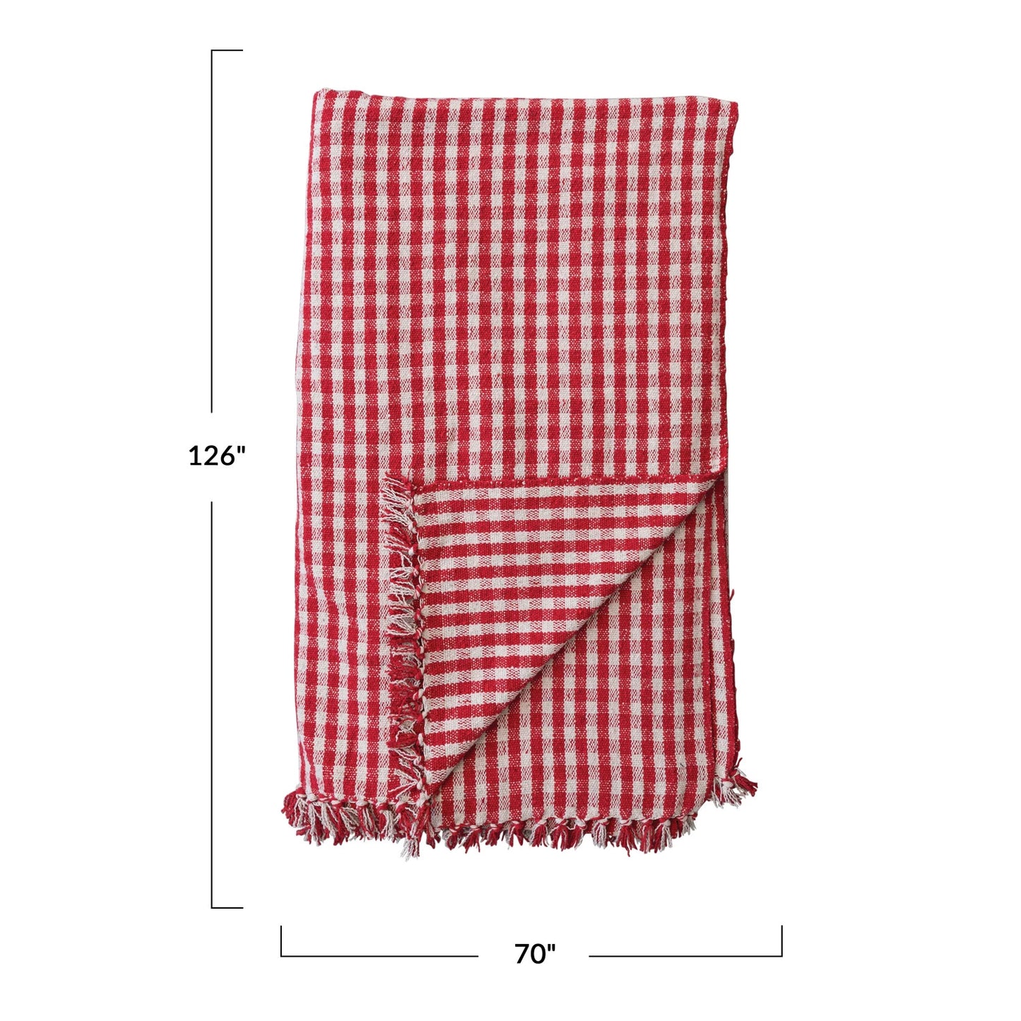 Woven Recycled Cotton Blend Tablecloth