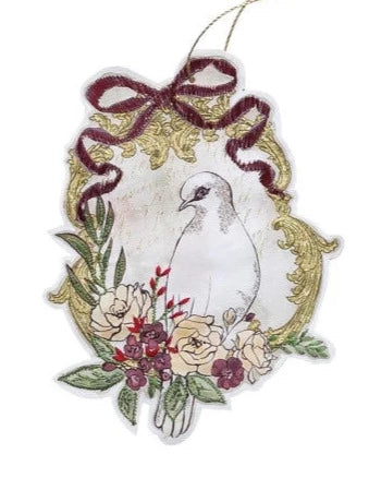 Paper Ornaments With Embroidery