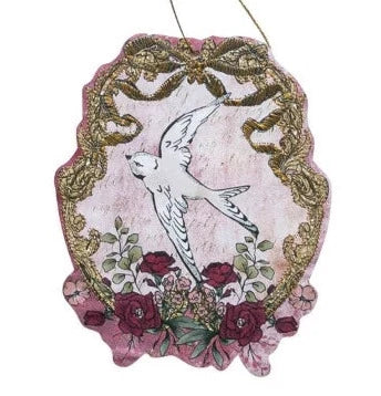 Paper Ornaments With Embroidery