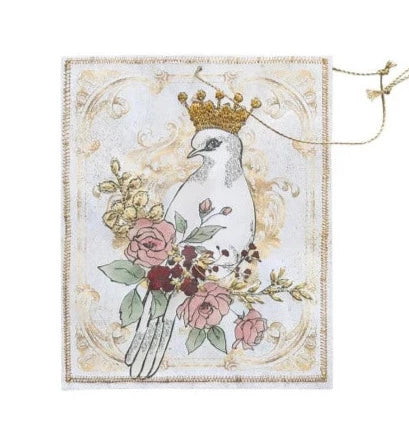 Paper Ornaments With Embroidery