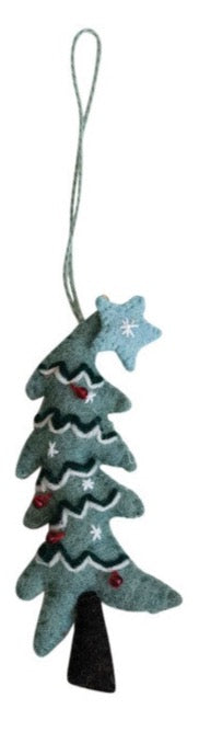 Handmade Wool Felt Tree Ornaments