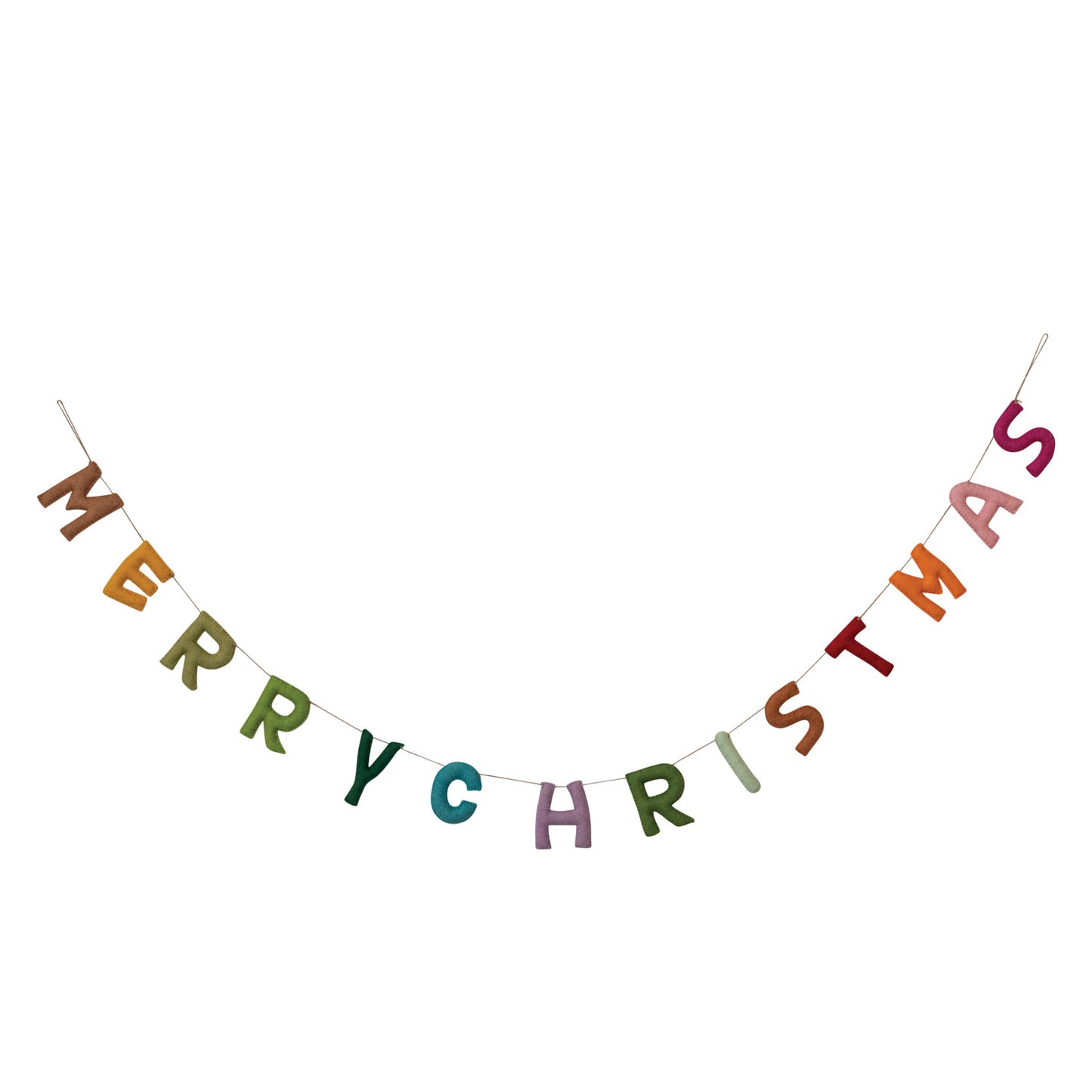 Handmade Wool Felt Garland "Merry Christmas"