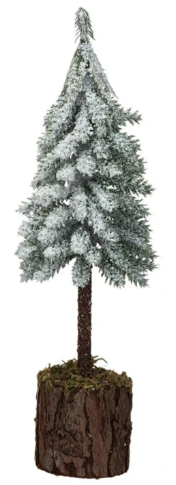 Fir Tree With Wood & Moss Base