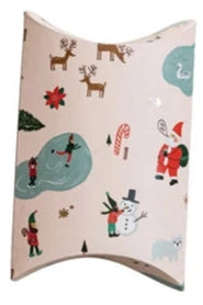 Paper Gift Box with North Pole Pattern