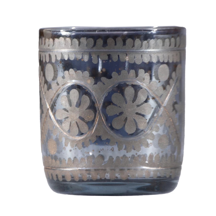 Etched Mercury Glass Tealight