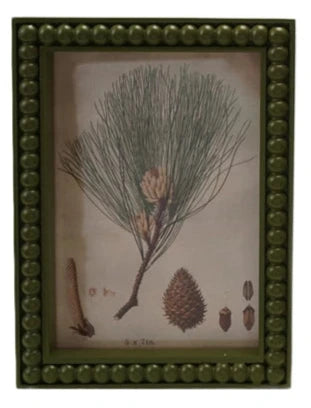 Painted Wood Hobnail Photo Frame