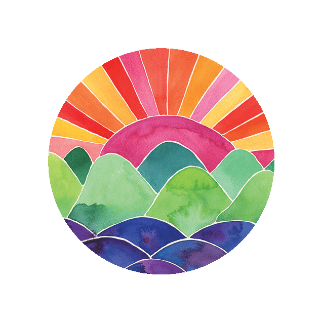 All There Sunrise Vinyl Sticker