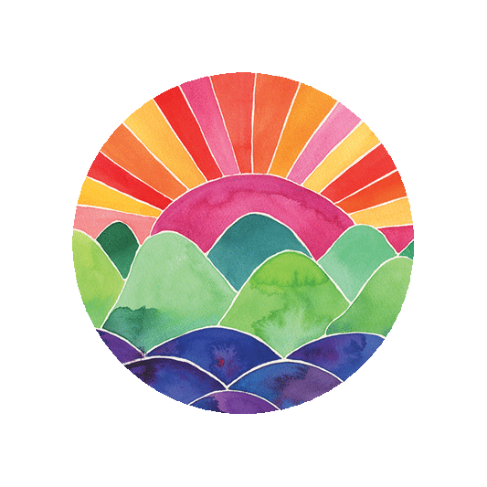 All There Sunrise Vinyl Sticker