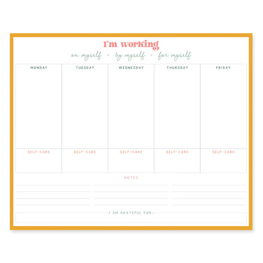 Self Care Weekly Deskpad