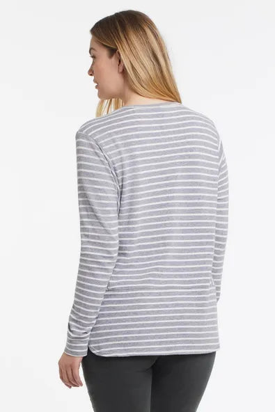 Tribal Dolman Sleeve Henley Top